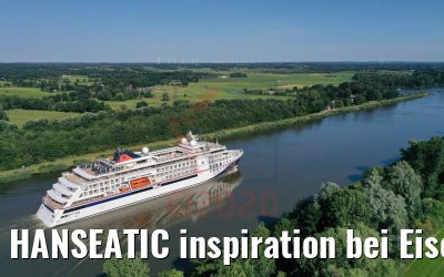 HANSEATIC inspiration bei Eisenbahnhochbrücke Hochdonn 13.08.2020