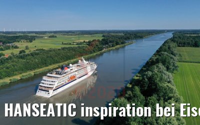 HANSEATIC inspiration bei Eisenbahnhochbrücke Hochdonn 13.08.2020