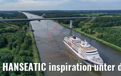 HANSEATIC inspiration unter der A23 am NOK 01.08.2020