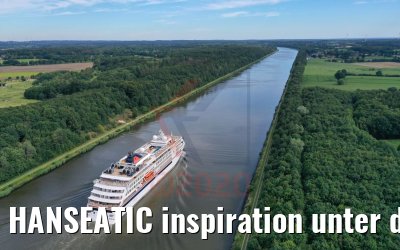 HANSEATIC inspiration unter der A23 am NOK 01.08.2020