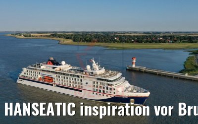 HANSEATIC inspiration vor Brunsbüttel 13.08.2020