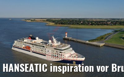 HANSEATIC inspiration vor Brunsbüttel 13.08.2020