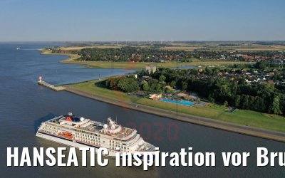 HANSEATIC inspiration vor Brunsbüttel 13.08.2020