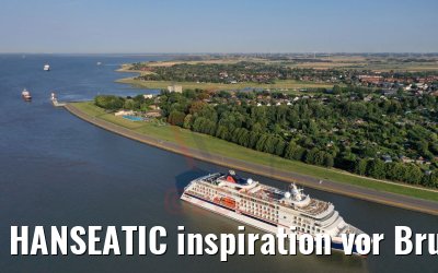 HANSEATIC inspiration vor Brunsbüttel 13.08.2020