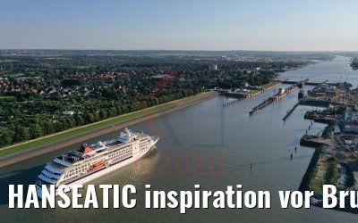 HANSEATIC inspiration vor Brunsbüttel 13.08.2020