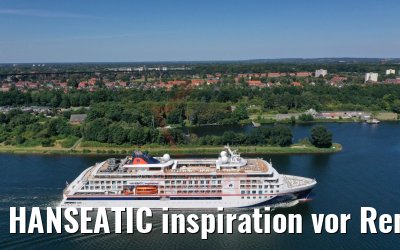 HANSEATIC inspiration vor Rendsburger Hochbrücke 13.08.2020