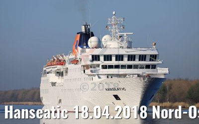 Hanseatic 18.04.2018 Nord-Ostsee-Kanal