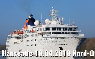 Hanseatic 18.04.2018 Nord-Ostsee-Kanal