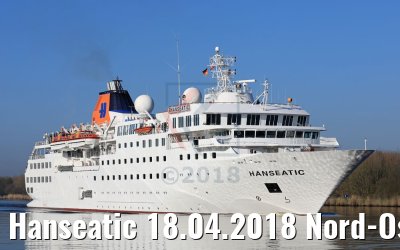 Hanseatic 18.04.2018 Nord-Ostsee-Kanal