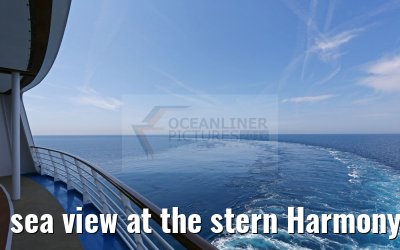 sea view at the stern Harmony of the Seas