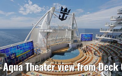 Aqua Theater view from Deck 08 Harmony of the Seas
