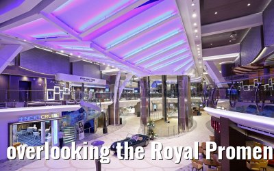 overlooking the Royal Promenade Harmony of the Seas
