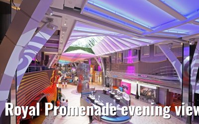 Royal Promenade evening view Harmony of the Seas