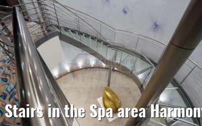 Stairs in the Spa area Harmony of the Seas