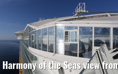 Harmony of the Seas view from the open deck