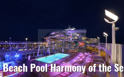 Beach Pool Harmony of the Seas evening impressions