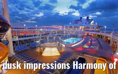 dusk impressions Harmony of the Seas