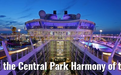 the Central Park Harmony of the Seas evening impressions from Deck 16