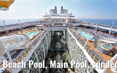 Beach Pool, Main Pool, sundecks, Central Park Harmony of the Seas