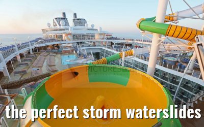 the perfect storm waterslides view from Suite Deck Harmony of the Seas