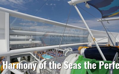 Harmony of the Seas the Perfect Storm Waterslides launch area