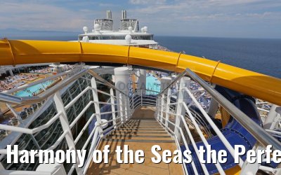 Harmony of the Seas the Perfect Storm Waterslides launch area