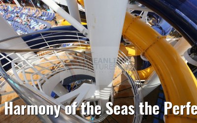 Harmony of the Seas the Perfect Storm Waterslides launch area