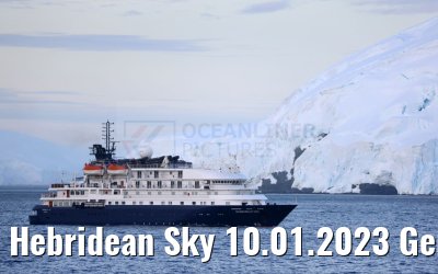 Hebridean Sky 10.01.2023 Gerlache Strait, Antarctica