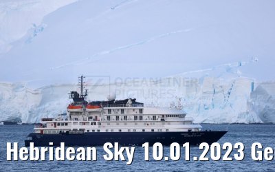 Hebridean Sky 10.01.2023 Gerlache Strait, Antarctica