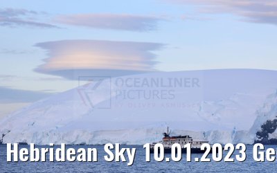 Hebridean Sky 10.01.2023 Gerlache Strait, Antarctica