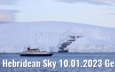 Hebridean Sky 10.01.2023 Gerlache Strait, Antarctica