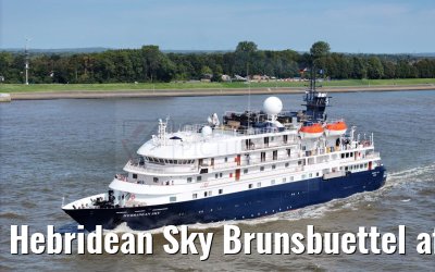 Hebridean Sky Brunsbuettel after Kiel Canal 02.09.2024