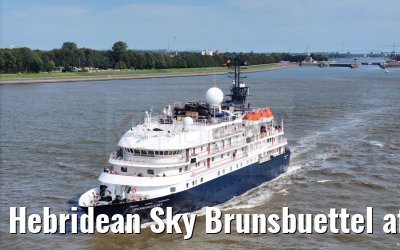 Hebridean Sky Brunsbuettel after Kiel Canal 02.09.2024