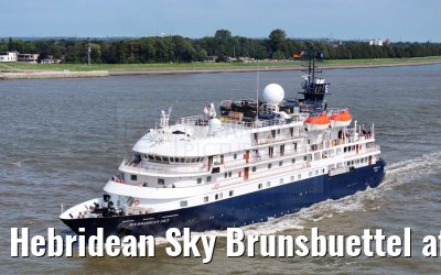 Hebridean Sky Brunsbuettel after Kiel Canal 02.09.2024