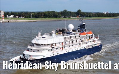Hebridean Sky Brunsbuettel after Kiel Canal 02.09.2024