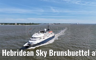 Hebridean Sky Brunsbuettel after Kiel Canal 02.09.2024