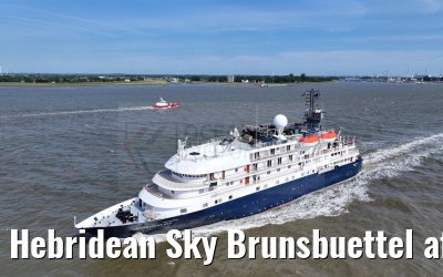 Hebridean Sky Brunsbuettel after Kiel Canal 02.09.2024