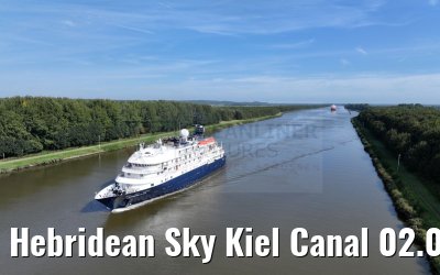 Hebridean Sky Kiel Canal 02.09.2024