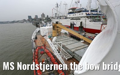 MS Nordstjernen the bow bridge view