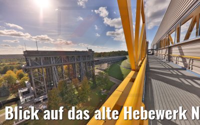 Blick auf das alte Hebewerk Niederfinow 06.10.2022