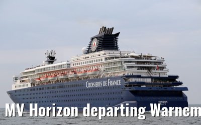 MV Horizon departing Warnemünde 18.08.2015