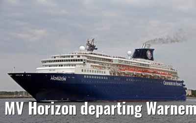 MV Horizon departing Warnemünde 18.08.2015