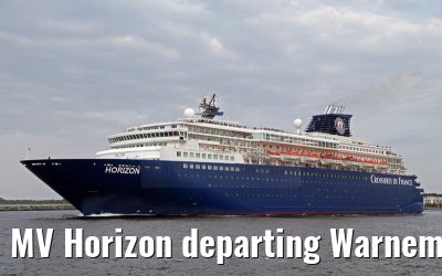 MV Horizon departing Warnemünde 18.08.2015
