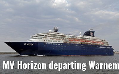 MV Horizon departing Warnemünde 18.08.2015