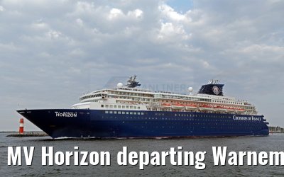 MV Horizon departing Warnemünde 18.08.2015