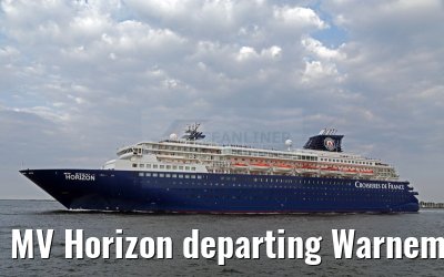 MV Horizon departing Warnemünde 18.08.2015