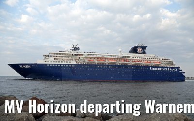MV Horizon departing Warnemünde 18.08.2015