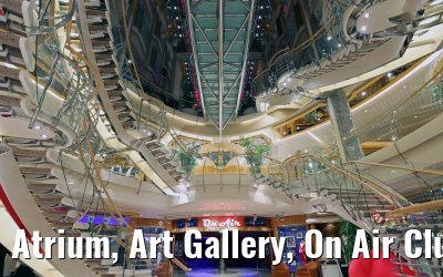 Atrium, Art Gallery, On Air Club Independence of the Seas