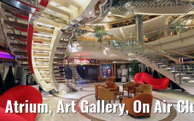 Atrium, Art Gallery, On Air Club Independence of the Seas