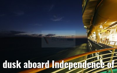dusk aboard Independence of the Seas